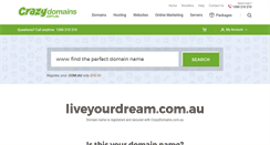Desktop Screenshot of liveyourdream.com.au