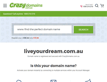 Tablet Screenshot of liveyourdream.com.au